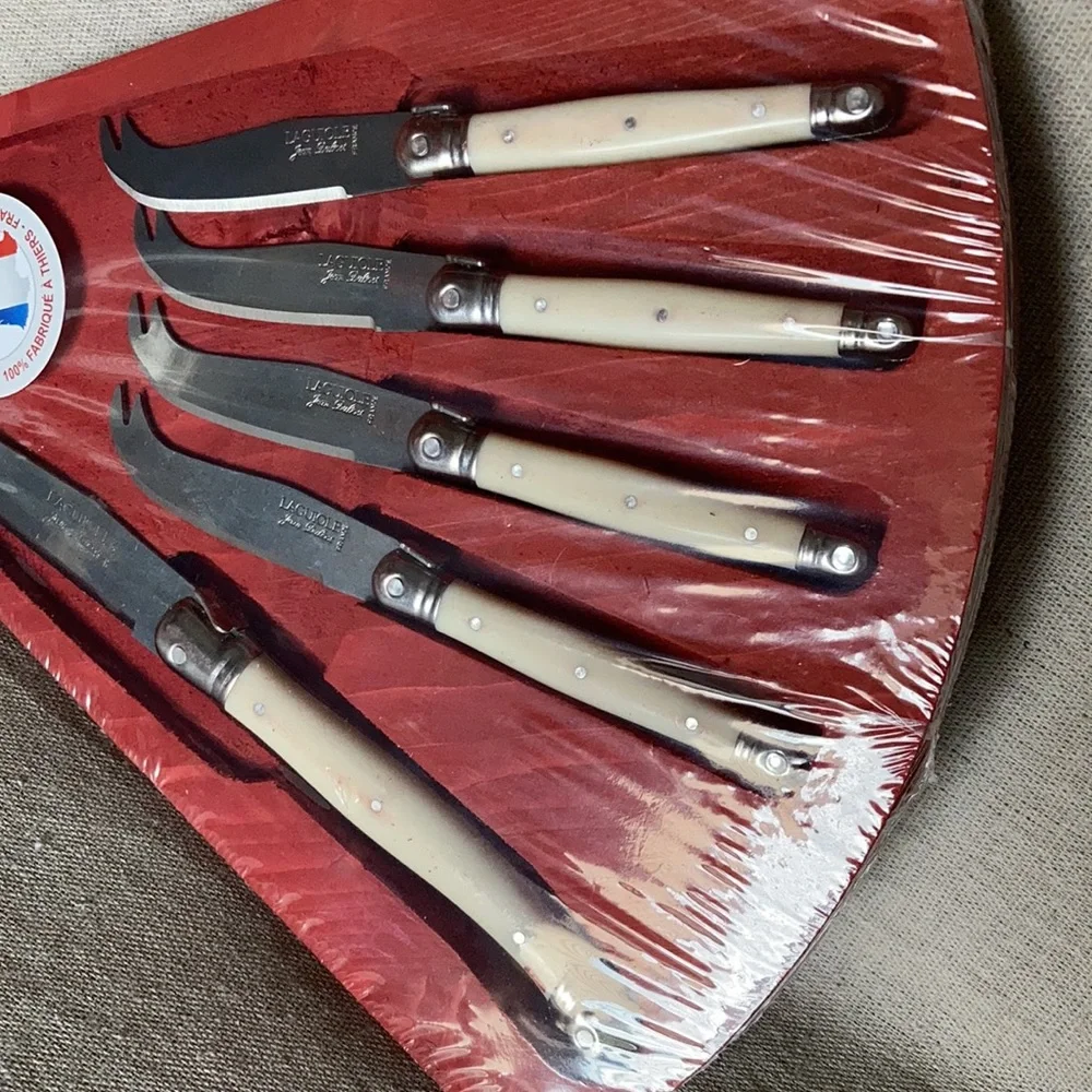 Vintage Jean Dubost Laguiole 5 piece cheese set - Picture 4 of 6